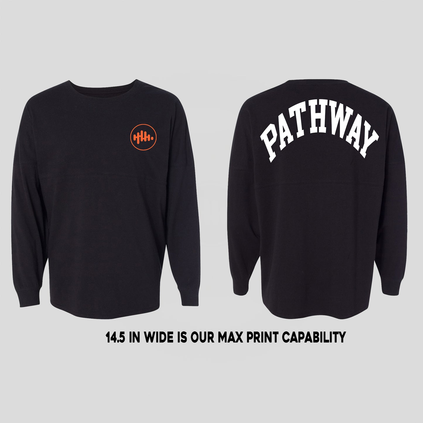Black Game Day Jersey Long Sleeve