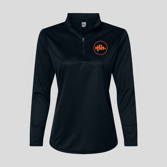 Black Ladies 3 Qtr. Zip