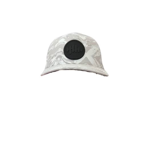 White Camo Hat, Black Pathway Logo