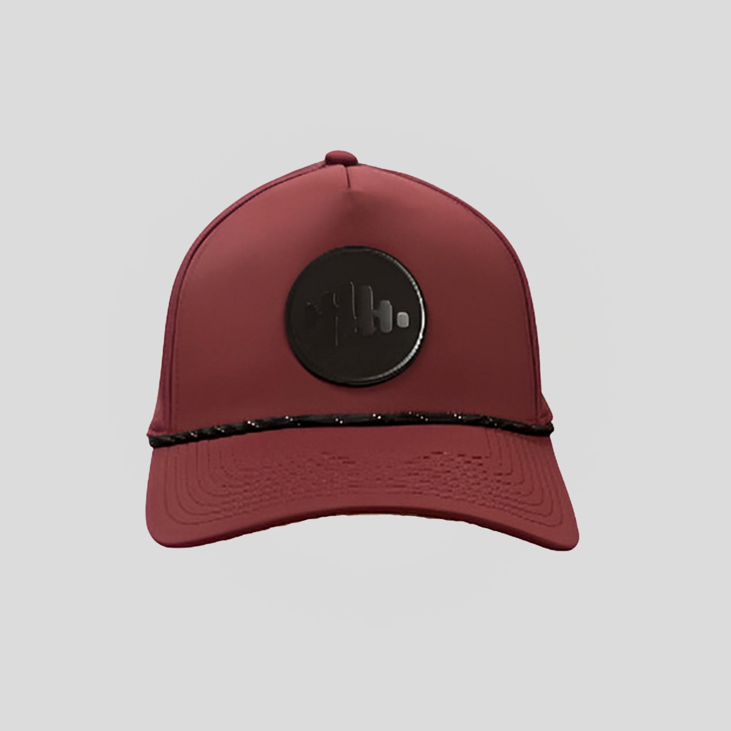 Maroon Pathway Hat with Black Logo