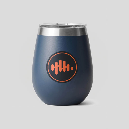 Navy Wine Tumbler with Implant Pathway Logo