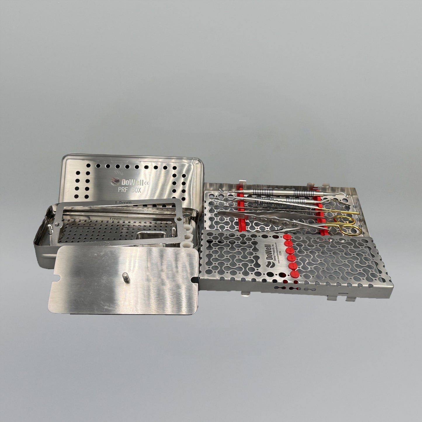 PRF or Platelet-Rich-Fibrin & Growth Factor-Rich-Fibrin Box w/instruments (5) (PRFBOB-R,S1169TC,S1286,S1026,S1039,D1010)