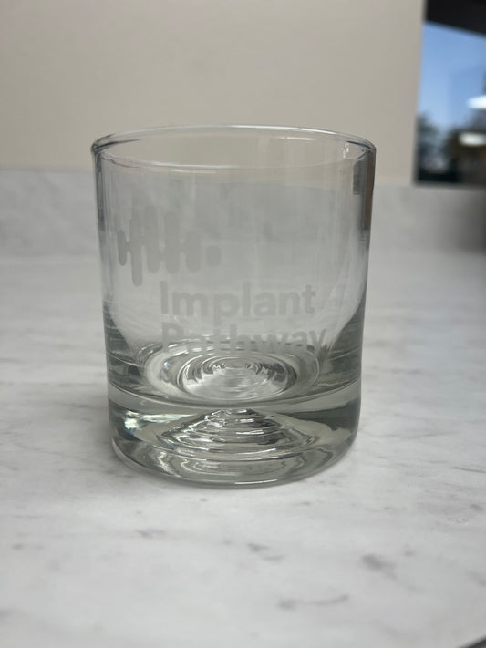 Whiskey Glasses - Etched Pathway logo