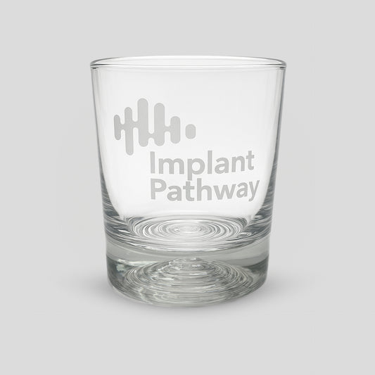Whiskey Glasses - Etched Pathway logo