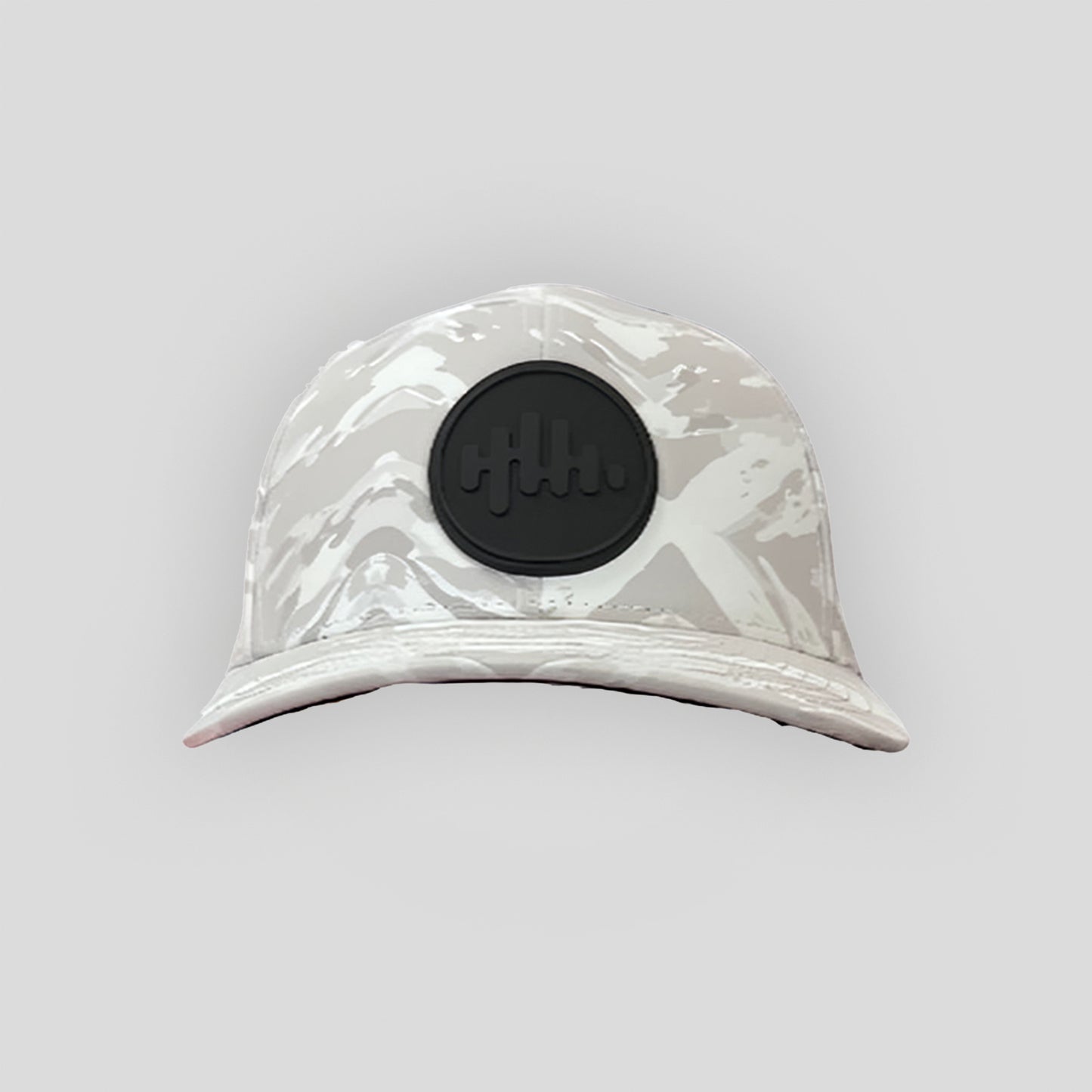 White Camo Hat with Black Pathway Logo